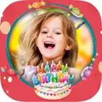 Birthday party photo frames for kids iOS Icon
