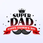 Happy Father's Day Stickers. iOS Icon