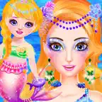 Mermaid Mom And Newborn Makeup iOS Icon