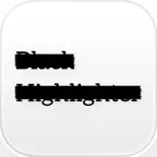 Black Highlighter: Redact Text iOS Icon