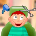 Child game / red hair cut iOS Icon
