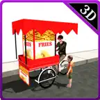 Fries Hawker Cycle & Food Delivery Rider Sim iOS Icon
