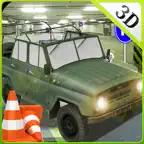 Multi-Storey jeep parking & crazy driver simulator iOS Icon