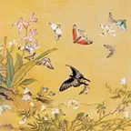 Flower and bird iOS Icon