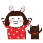 Cool girl Rabbitami iOS Icon
