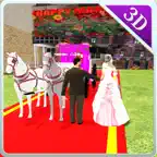 Wedding Horse Carriage & City Bridal Driving iOS Icon