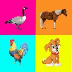 Farm Animals - Kids Learning Matching Game iOS Icon