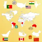 Country Flags, Maps, Capitals iOS Icon
