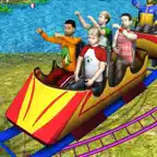 Theme Park Roller Coaster Ride Icon