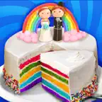 Wedding Rainbow Cake iOS Icon