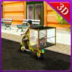 Pet Animal Transporter Bike & Delivery Boy Sim iOS Icon