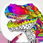 Dinosaur Coloring Pages ! iOS Icon