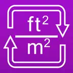 Square Feet / Square Meters area converter Icon