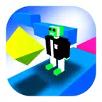 The Pixel Man On Zig Zag Road 3D iOS Icon