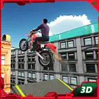 Motorbike Roof Jumping Stunts & Pro Driver Sim iOS Icon