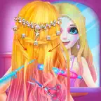 ロングヘアプリンセス才能化粧 iOS Icon