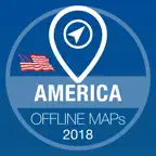 USA Offline map GPS navi iOS Icon