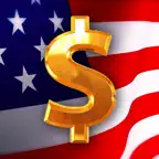 Money Growth - US dollars iOS Icon