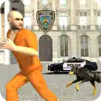 Police Dog Crime Chasing Icon