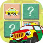 Cars find the Pairs learning game iOS Icon