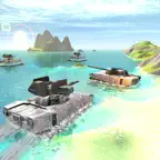US Navy Tank Water Surfing 3D iOS Icon