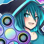 Anime Fidget Spinner Battle Icon