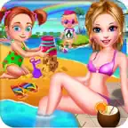 Summer Beach Family Holidays iOS Icon