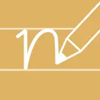 Écriture chiffres et lettres iOS Icon