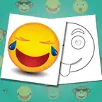 Emojis coloring book - Paint funny emoticons iOS Icon