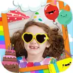 New born and birthday photo frames iOS Icon