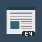 English News Reader iOS Icon