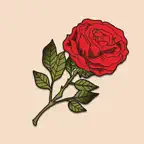 Rose Flowers Stickers & emoji iOS Icon