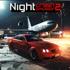 Damage Engine Night Car Crash iOS Icon