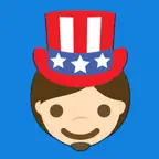 Uncle Sam emoji - USA stickers iOS Icon
