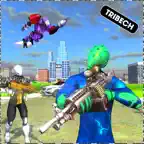 Superhero Vs Robot Fight iOS Icon