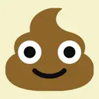 Poop emoji stickers for text iOS Icon