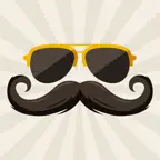 Mustache Stickers Pack For Men iOS Icon