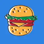 Hand drawn food stickers emoji iOS Icon
