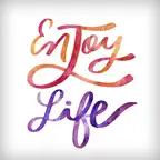 Watercolor Text Stickers iOS Icon