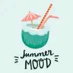 Hot Summer Mood Stickers iOS Icon