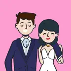 Bride Groom Stickers Pack iOS Icon
