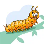 Caterpillar Crawling Stickers iOS Icon
