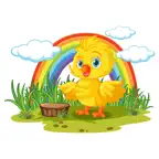 Yellow Chicken Sticker iOS Icon