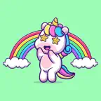 Animated UNICORN Stickers! iOS Icon