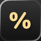 Percentage Calculator & Tips iOS Icon