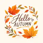 Animated Autumn Season Sticker iOS Icon