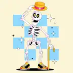 Animated Skeleton Stickers iOS Icon