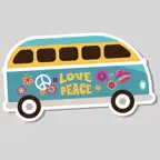 Hippie Bohemian Love Stickers iOS Icon