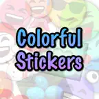 Colorful Stickers and Emoji iOS Icon