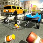 Elevated Chained Car Racing 3D iOS Icon